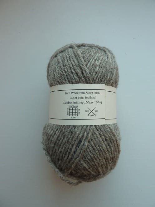Shetland Wool 50g ball DK - Mid Grey
